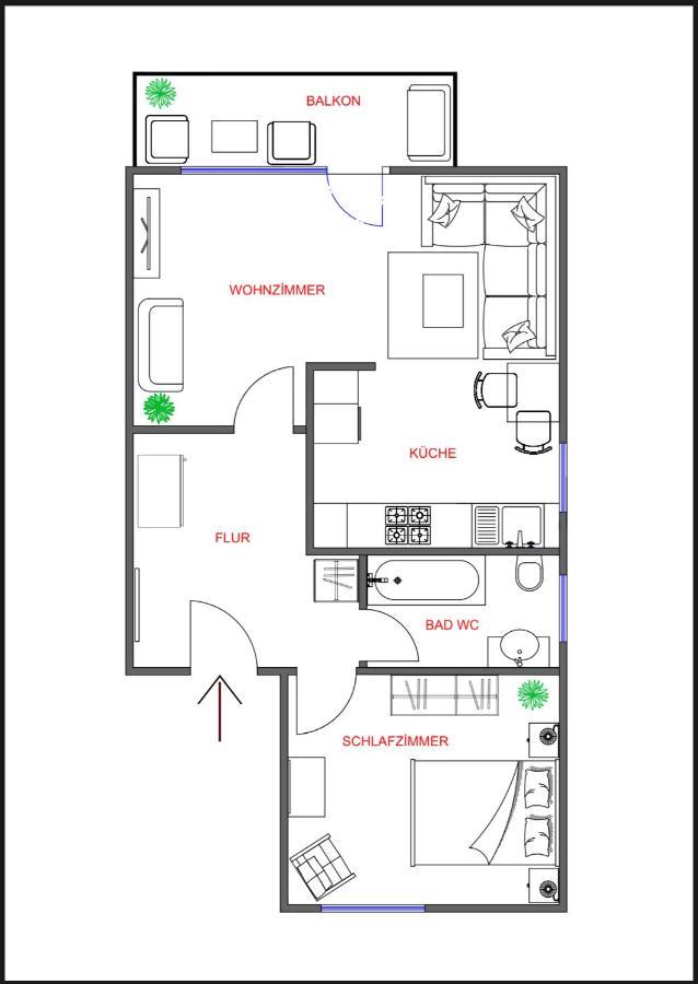 Kurstadt Apt Moderne 2Zkb Balkon-Pkw- Stellplatz Check-In 7-24 H Bad Nauheim Extérieur photo